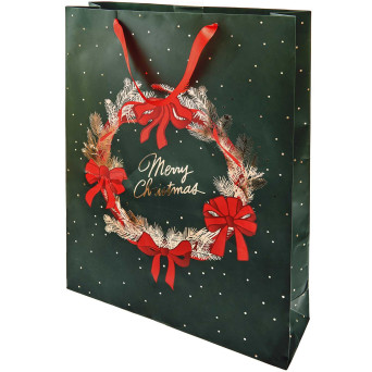 Paper gift bag Merry Christmas - Rico Design - 33 x 45 x 10 cm