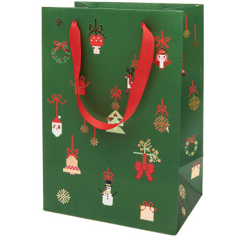 Torba prezentowa Świąteczne Dekoracje - Rico Design - 18 x 26 x 12 cm