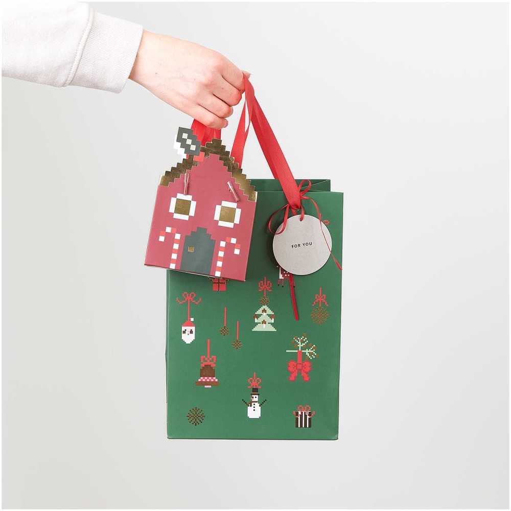 Torba prezentowa Świąteczne Dekoracje - Rico Design - 18 x 26 x 12 cm