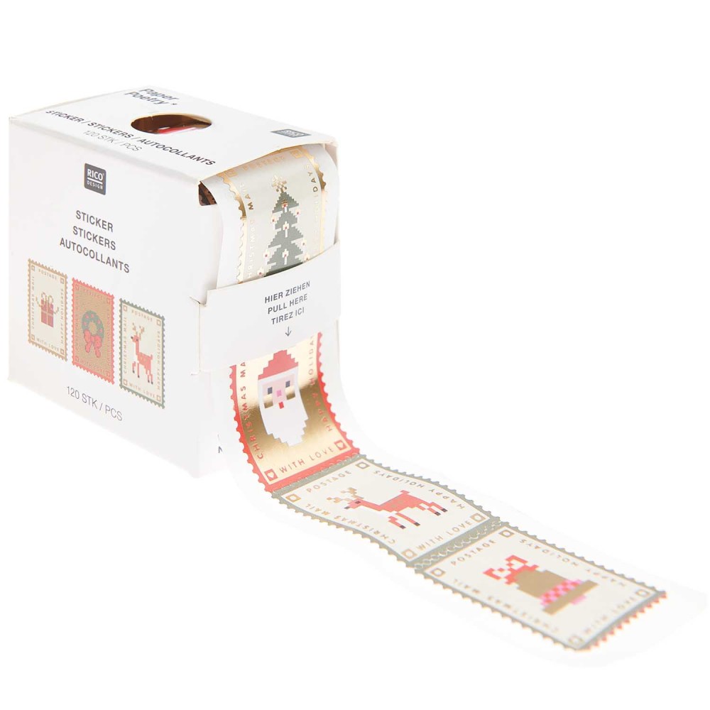 Naklejki świąteczne Christmas Mail - Paper Poetry - 120 szt.
