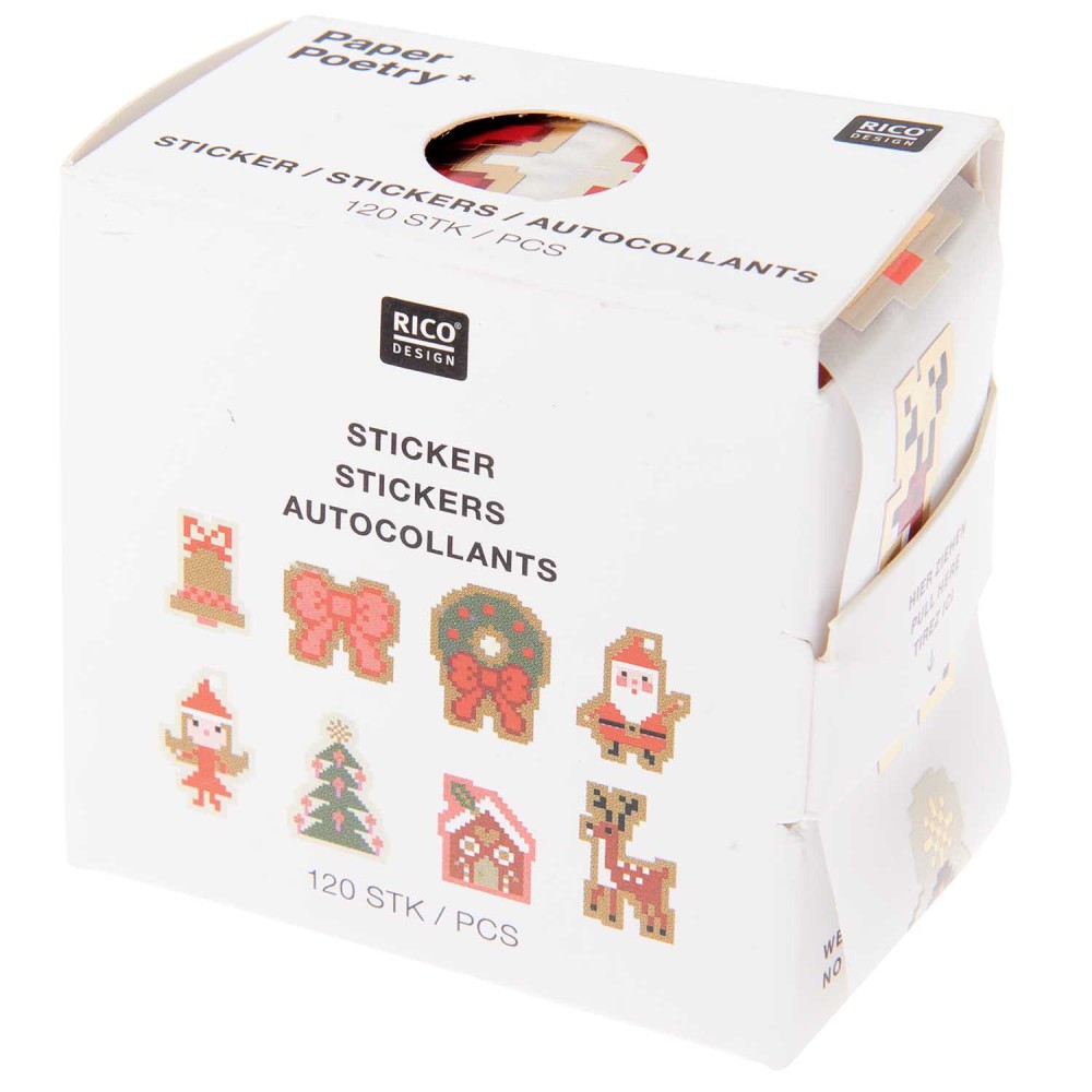 Stickers Christmas Figures - Paper Poetry - 120 pcs.