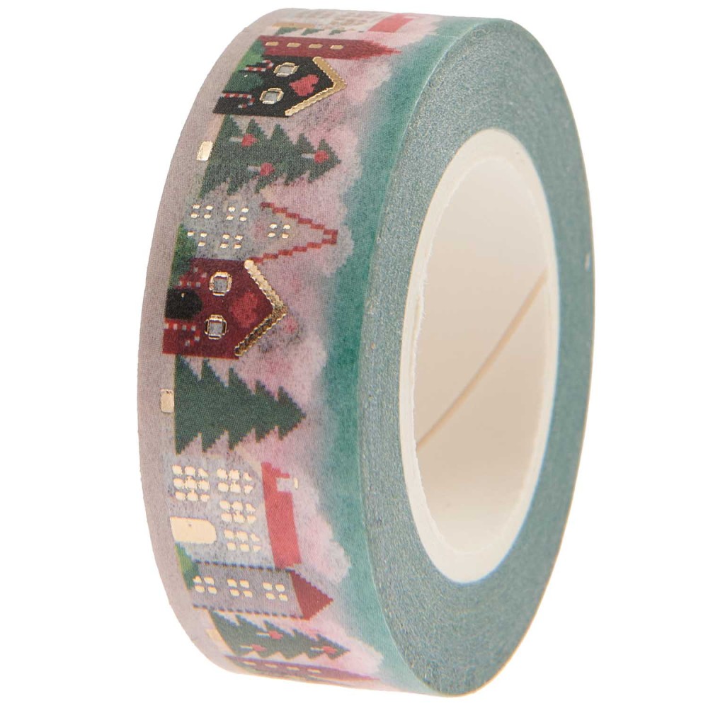 Washi tape Houses - Paper Poetry - 15 mm x 10 m