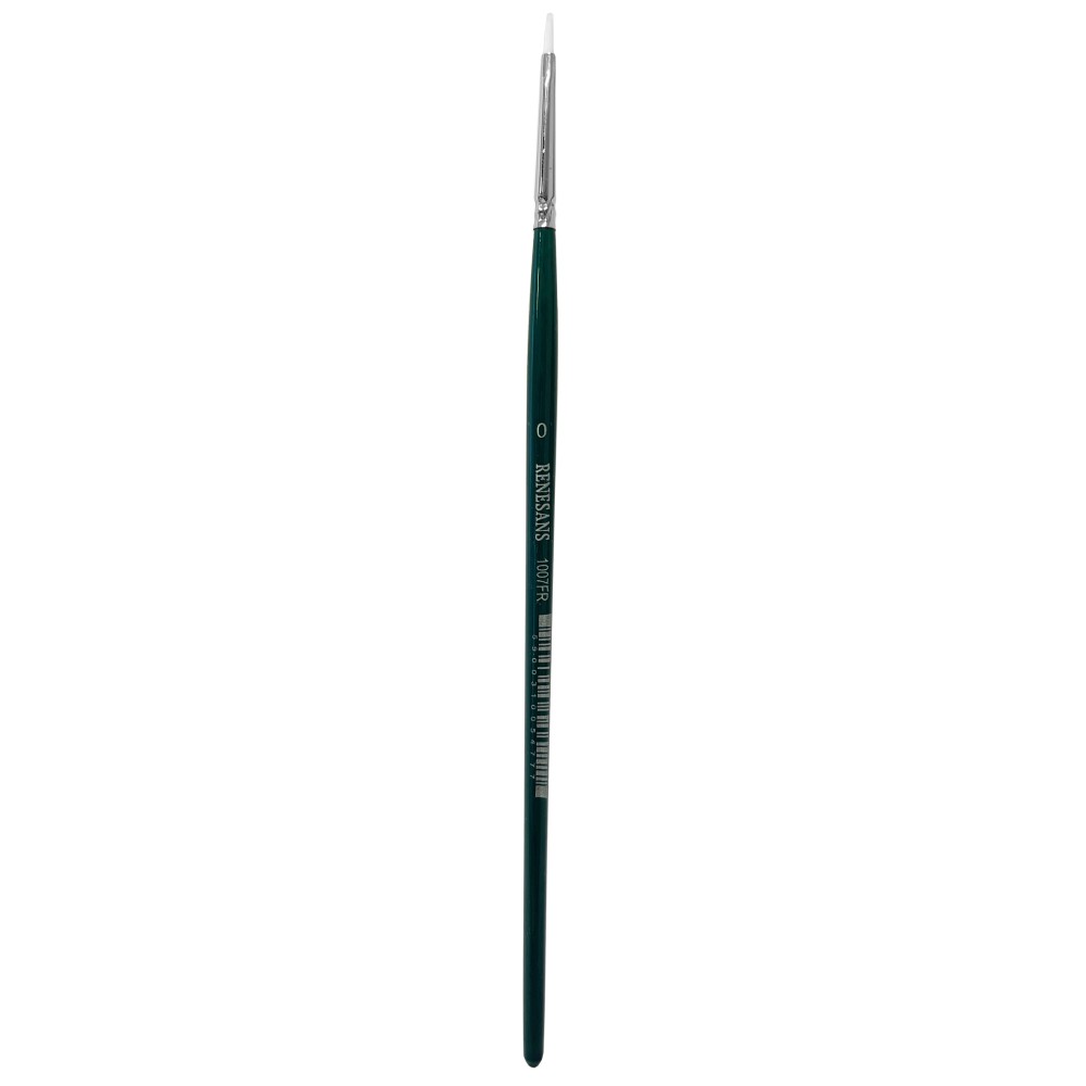 Cat's tongue, synthetic, 1007FR series brush - Renesans - short handle, no. 0
