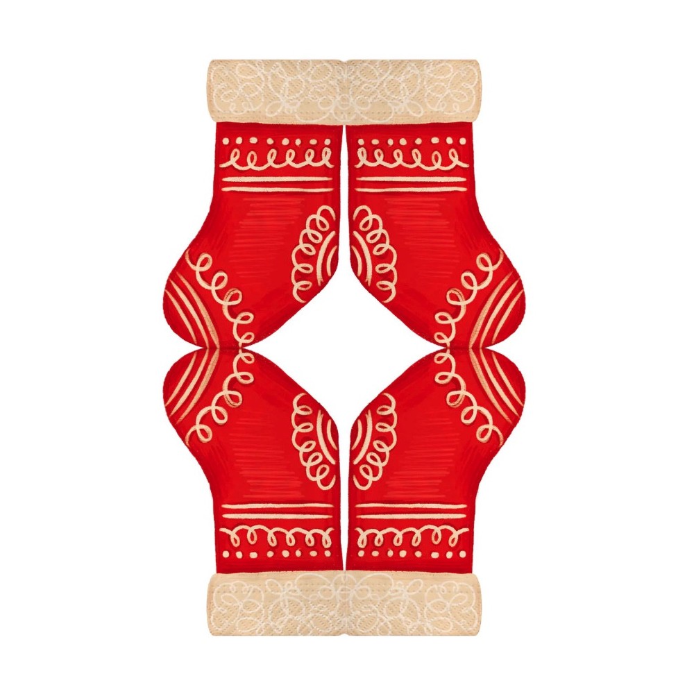 Paper napkins Christmas Sock - 20,6 x 33 cm, 10 pcs.