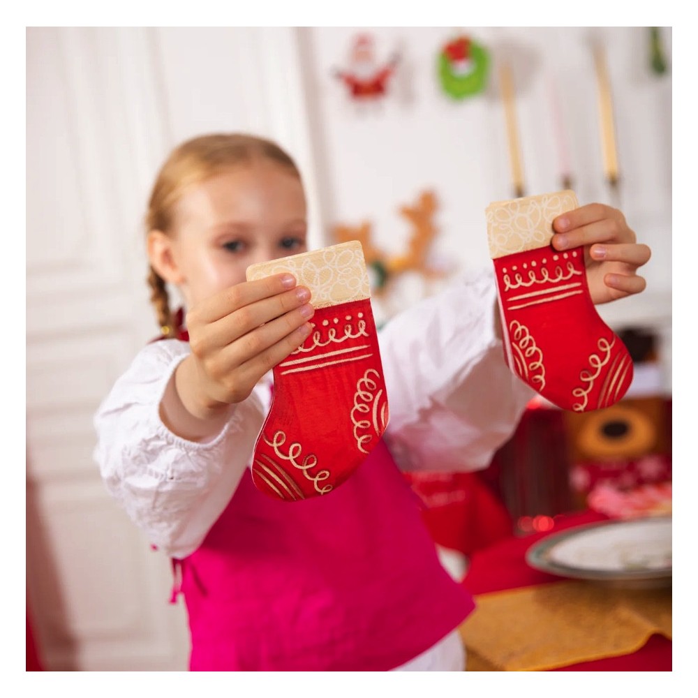 Paper napkins Christmas Sock - 20,6 x 33 cm, 10 pcs.