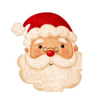 Paper napkins Santa Claus - 29,4 x 33 cm, 10 pcs.