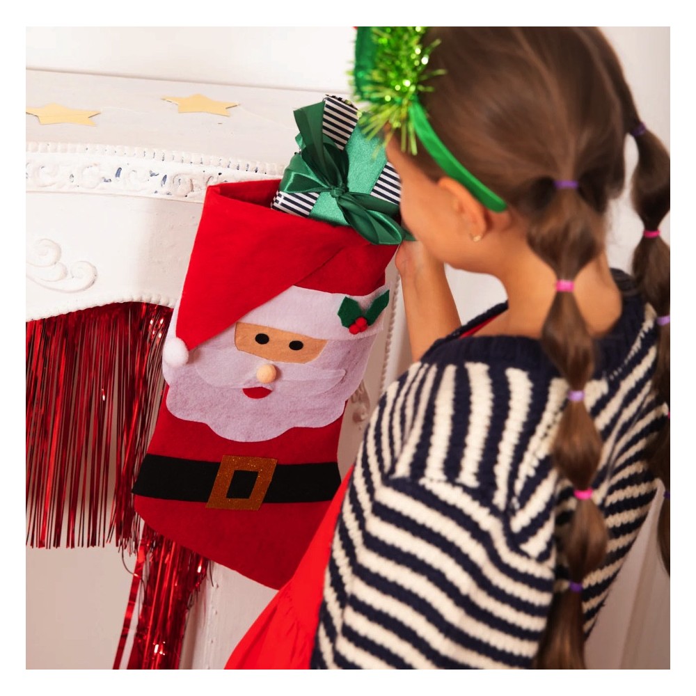 Christmas Santa Claus sock - 28 x 40 cm