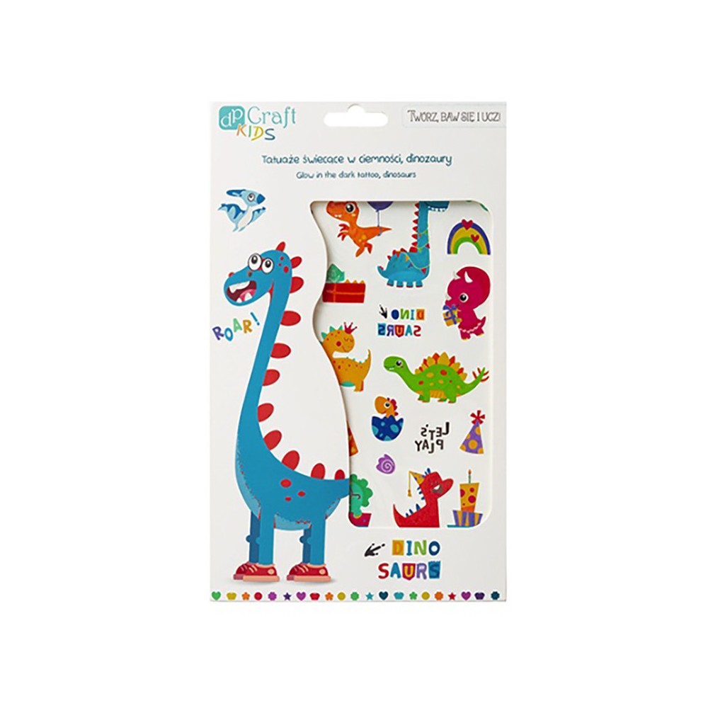 Temporary tattoos glowing in the dark Dinosaurs - DpCraft