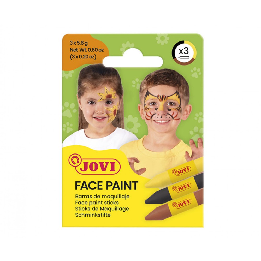 Set of stick face paints Animal - Jovi - 3 pcs.