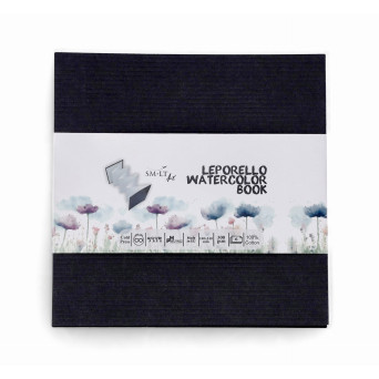 Leporello watercolor Book 14 x 14 cm - SM-LT - 300 g, 6 sheets