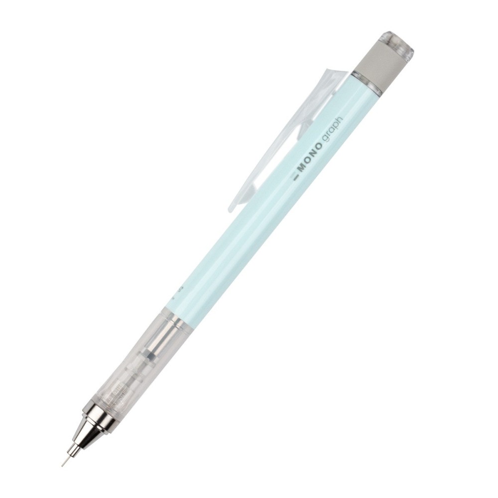 Zestaw ołówek MONO Graph + gumka - Tombow - Ice Blue