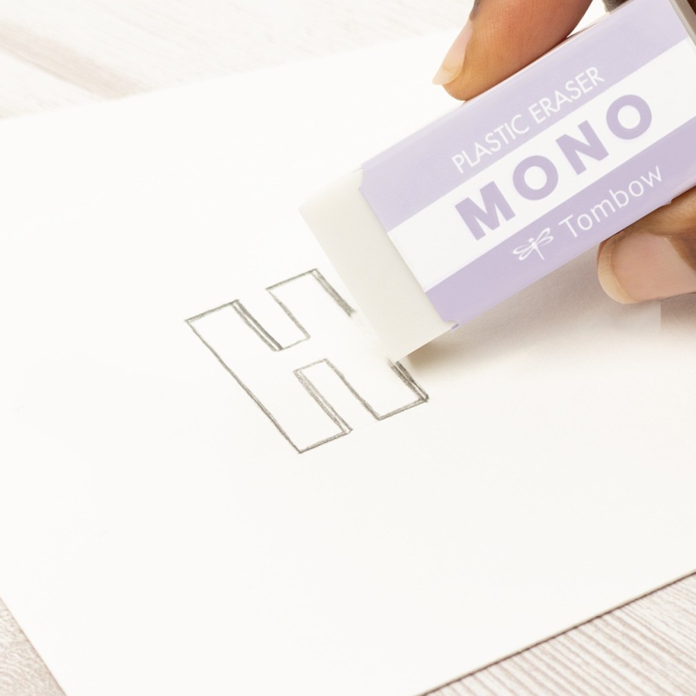 MONO Graph pencil + eraser - Tombow - Lavender, 2 pcs.