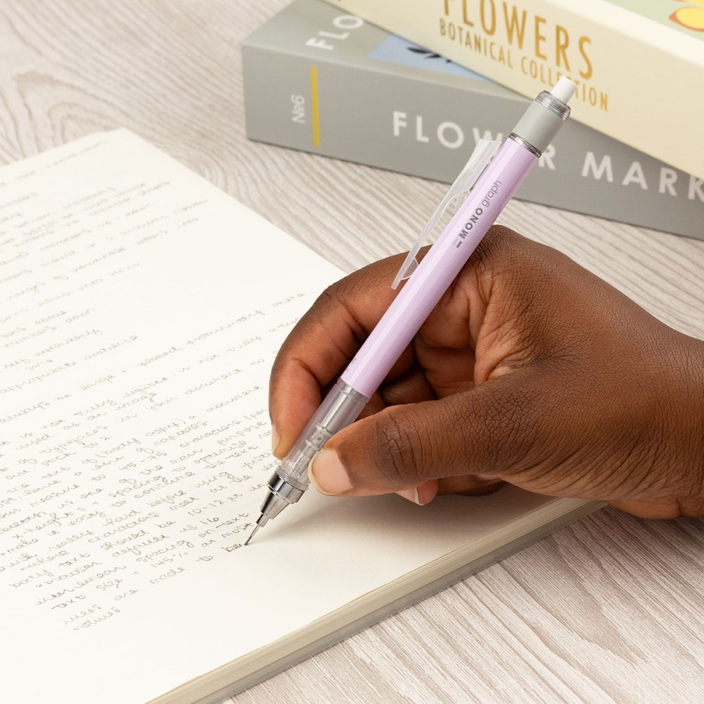 MONO Graph pencil + eraser - Tombow - Lavender, 2 pcs.