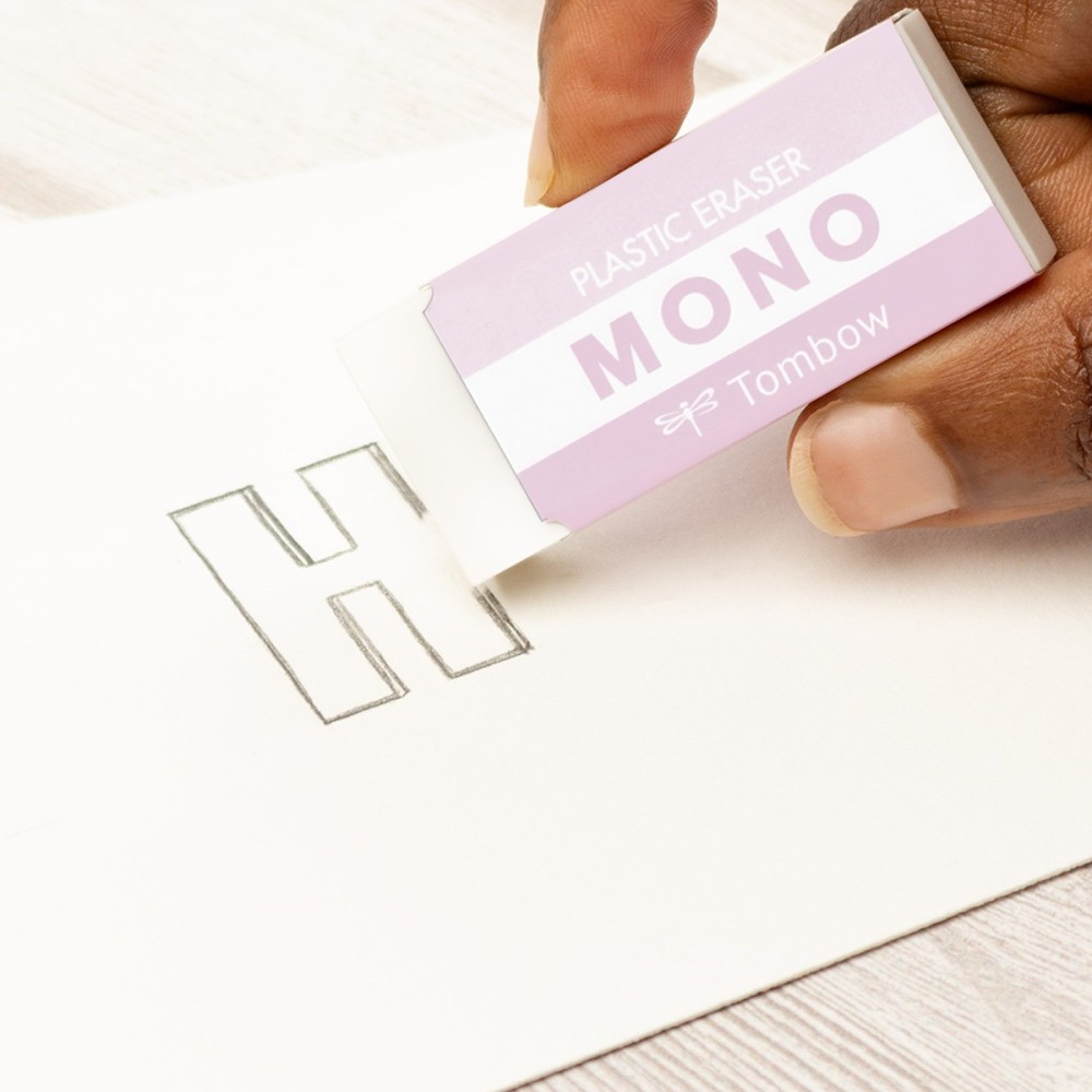 Zestaw ołówek MONO Graph + gumka - Tombow - Pink
