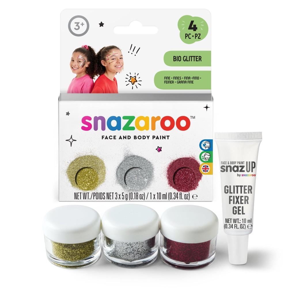 Face and body make-up glitter Fine - Snazaroo - 3 x 5 g