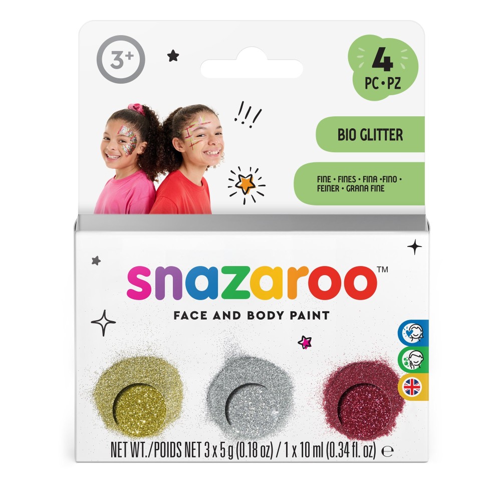 Face and body make-up glitter Fine - Snazaroo - 3 x 5 g