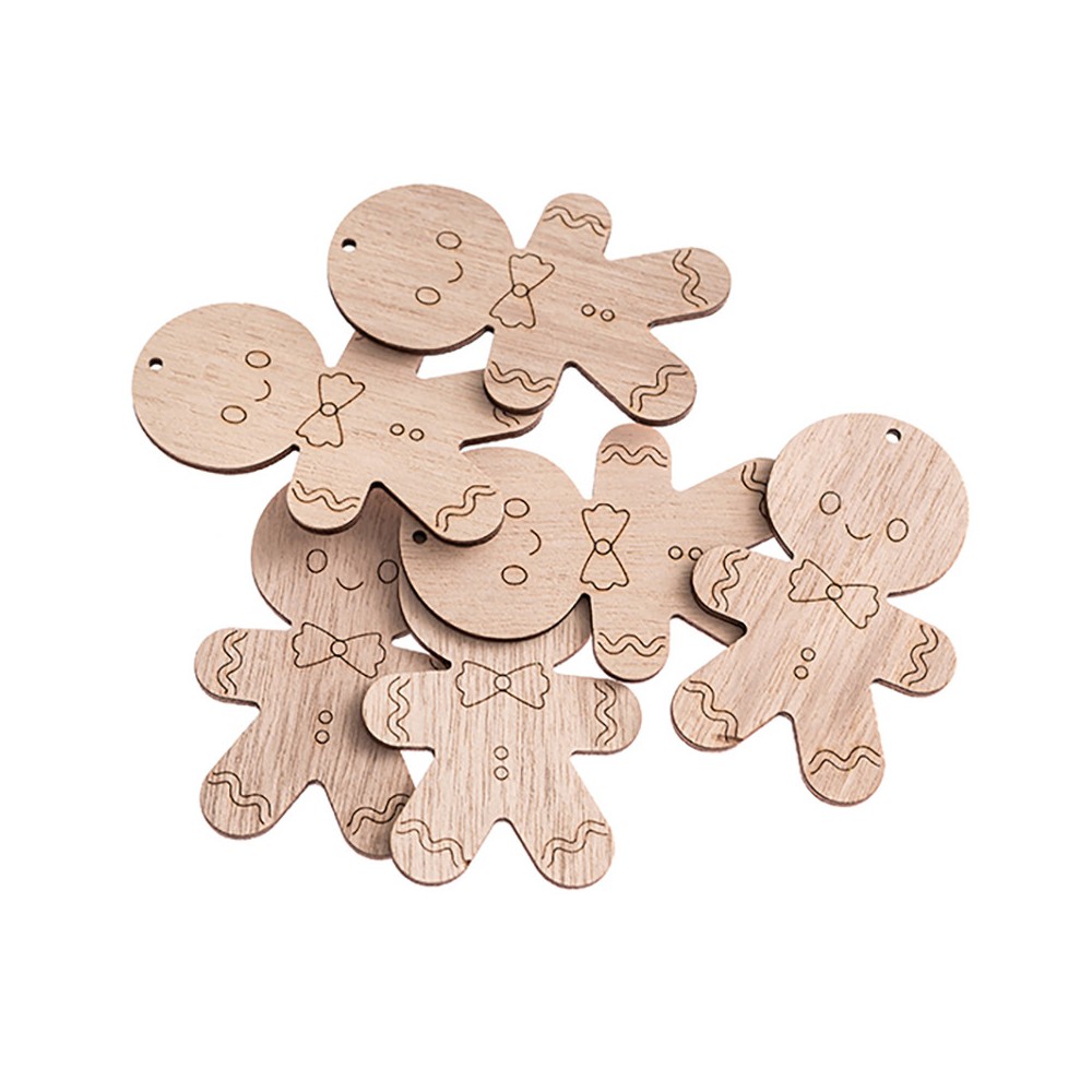 Drewniane kształty Piernikowe Ludziki - DpCraft - 8 cm, 6 szt.