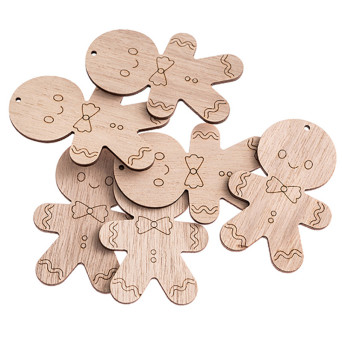 Drewniane kształty Piernikowe Ludziki - DpCraft - 8 cm, 6 szt.