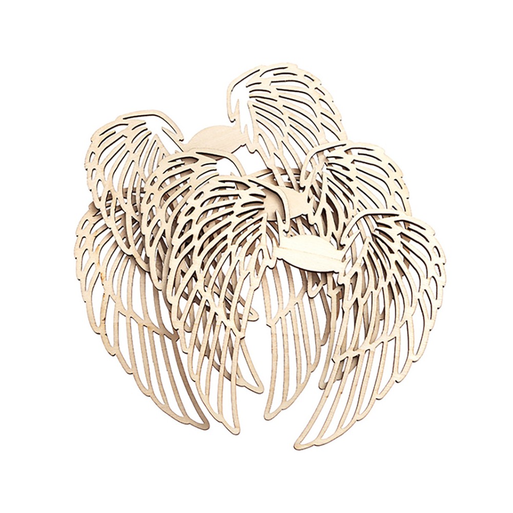 Wooden shapes Angel Wings - DpCraft - 14 cm, 4 pcs.