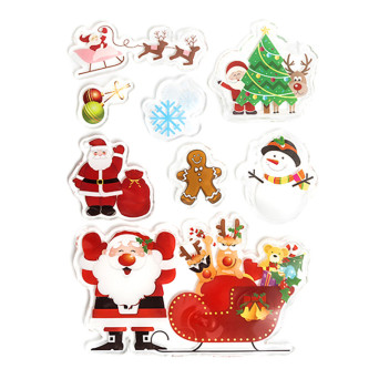 Gel stickers Christmas - DpCraft - 8 pcs.
