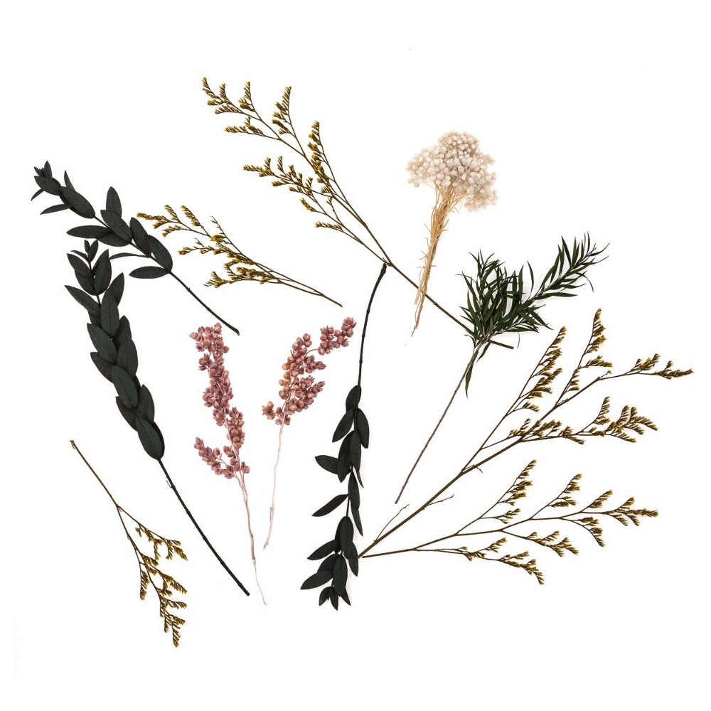 Mini bouquet of dried flowers Green Passion - DpCraft - 20 cm