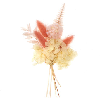 Mini bukiet suszonych kwiatów Fluffy Flamingo - DpCraft - 20 cm