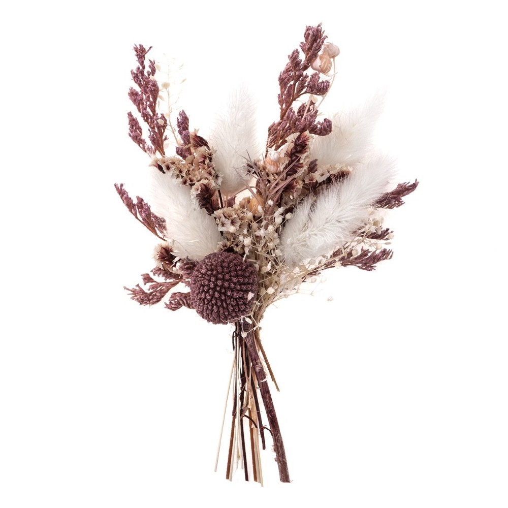 Mini bukiet suszonych kwiatów Miss Mauve - DpCraft - 20 cm