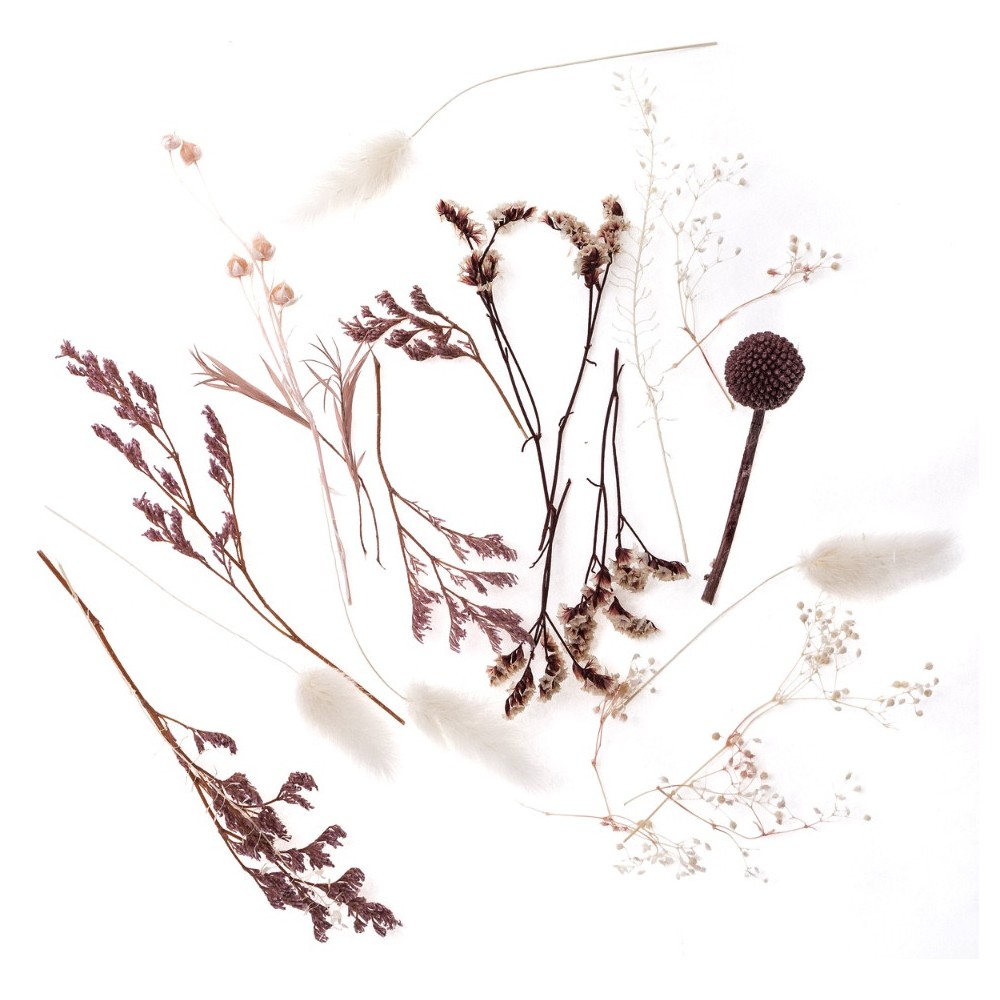 Mini bouquet of dried flowers Miss Mauve - DpCraft - 20 cm