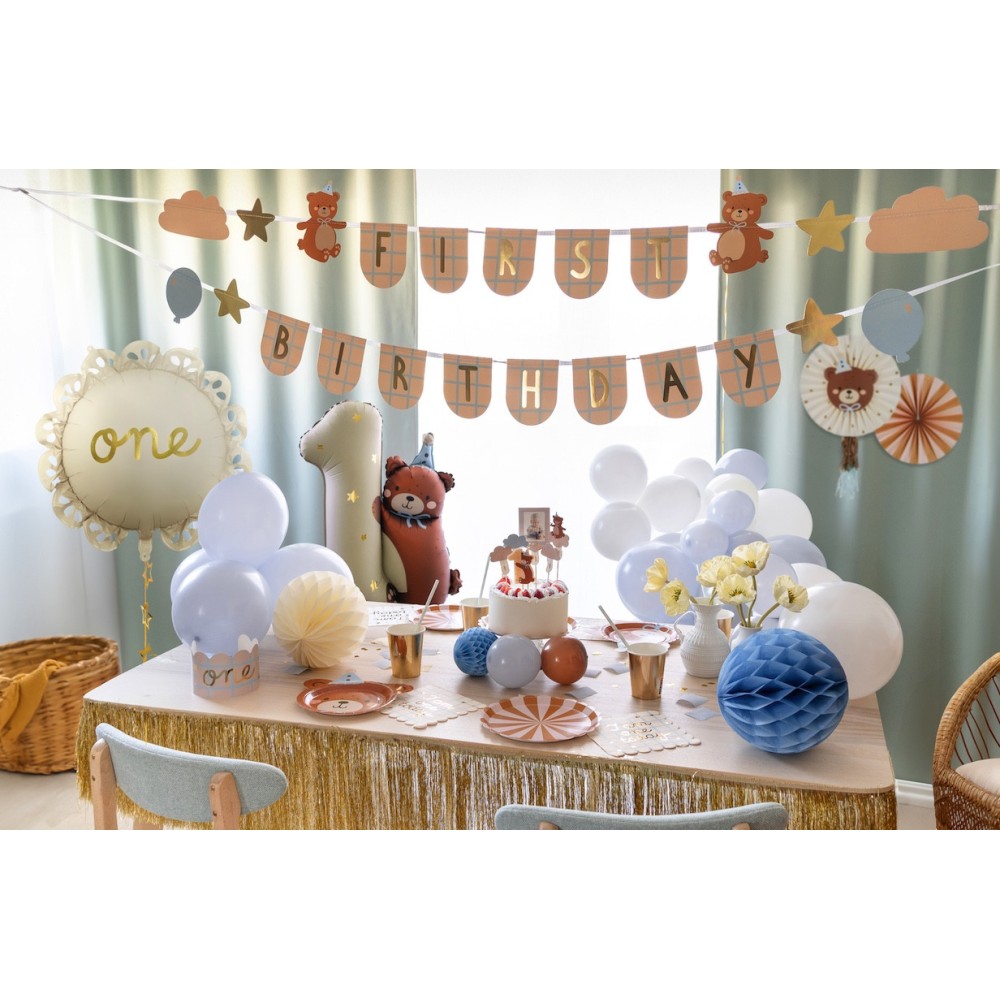 Decorative rosettes Bear - 30-35 cm, 2 pcs.