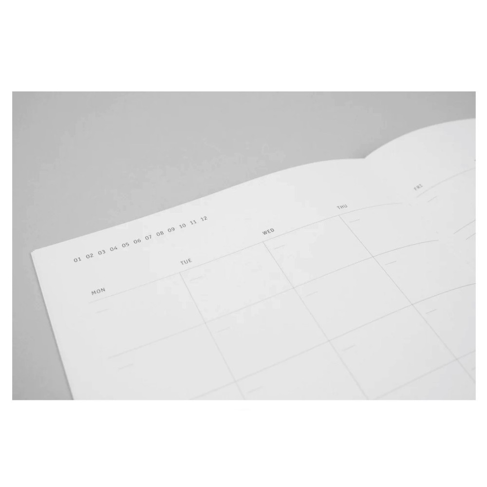 Planner niedatowany Klasyk - Papierniczeni - ziemia, twarda okładka