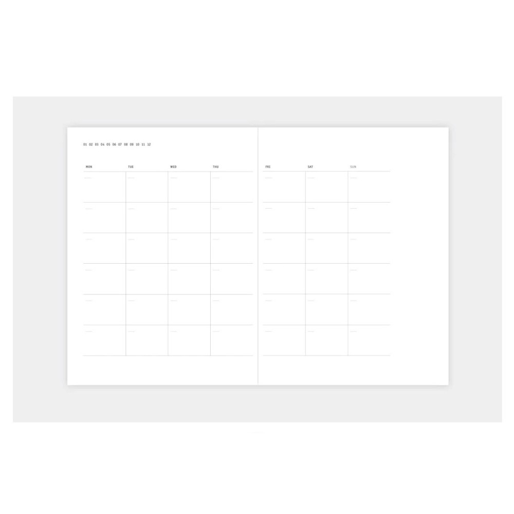 Classic undated planner - Papierniczeni - Dark Pink, hard cover