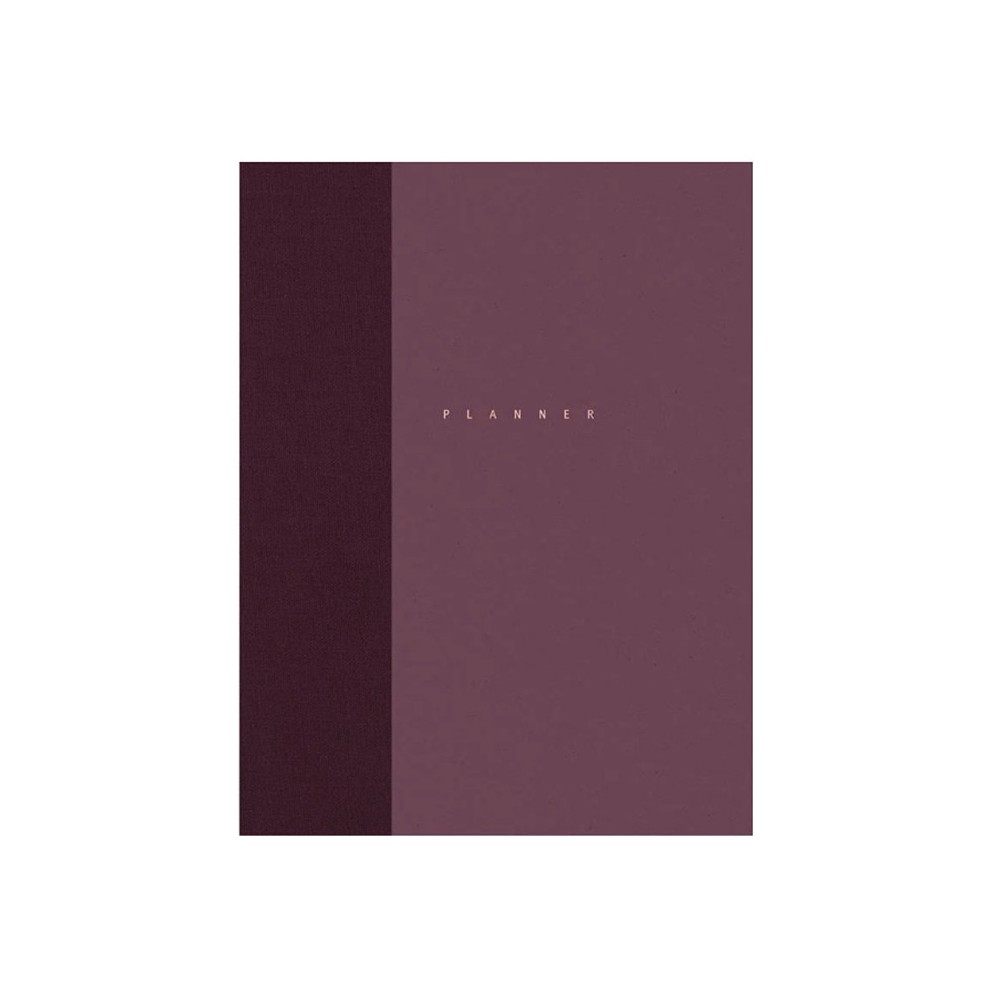 Classic undated planner - Papierniczeni - Dark Pink, hard cover
