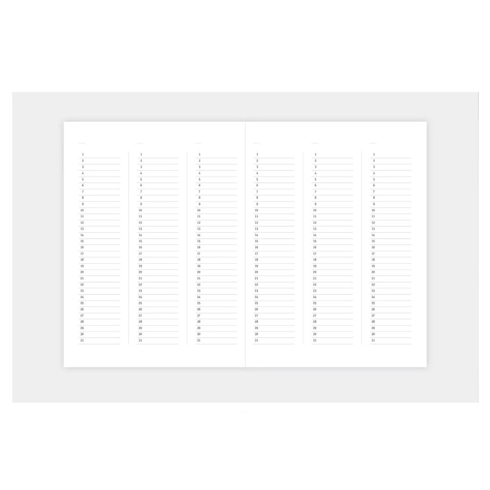 Planner niedatowany Klasyk - Papierniczeni - północ, twarda okładka