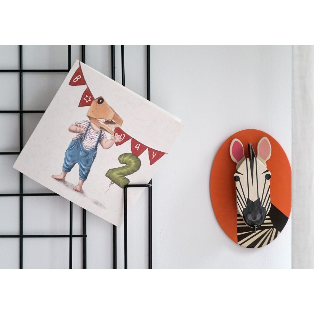 Greeting card - Hi Little - 2nd Birthday, 14,5 x 14,5 cm