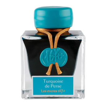 Atrament 1670 w butelce - J.Herbin - Turquoise, 50 ml