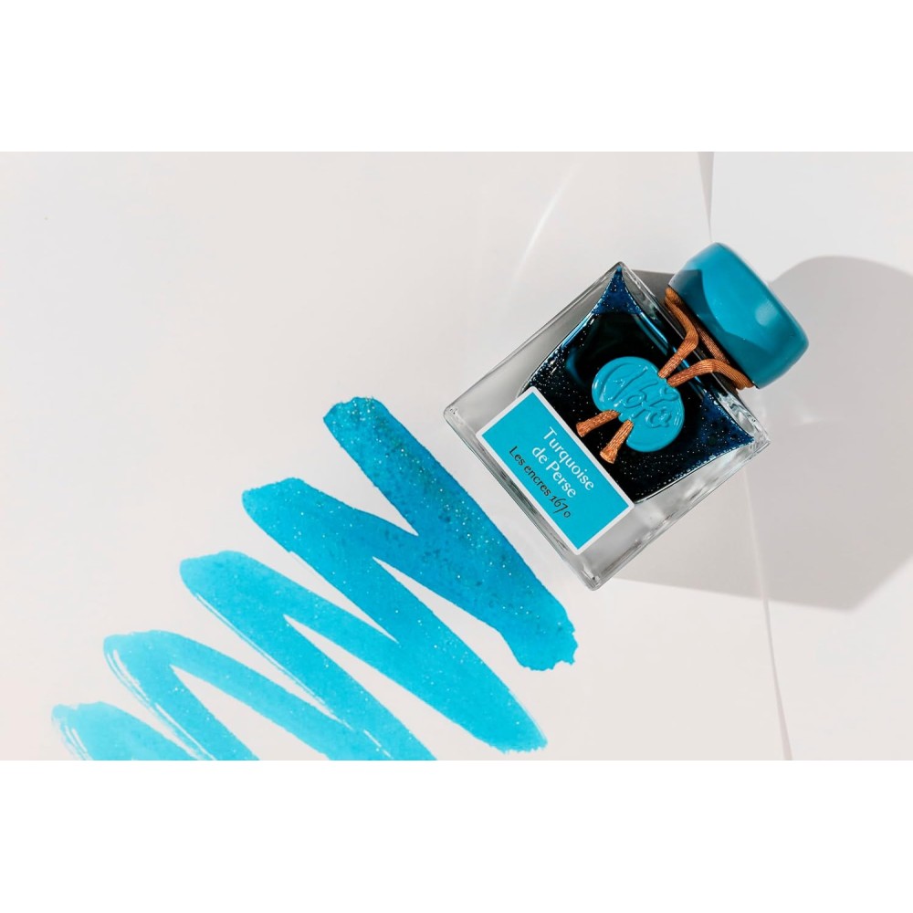 Atrament 1670 w butelce - J.Herbin - Turquoise, 50 ml