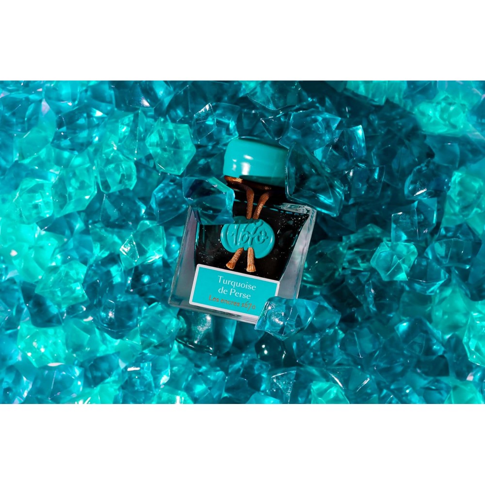 Atrament 1670 w butelce - J.Herbin - Turquoise, 50 ml