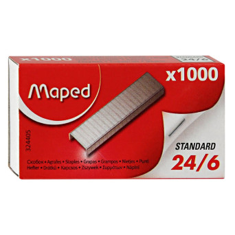 Zszywki metalowe 24/6 - Maped - 1000 szt.