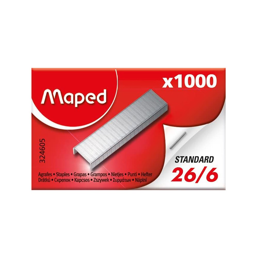 Staplers 26/6 - Maped - 1000 pcs.