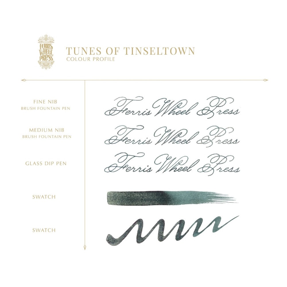Calligraphy ink - Ferris Wheel Press - Tunes of Tinseltown, 38 ml