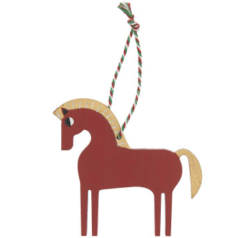 Wooden pendant Horse - Rico Design - red, 9 x 4 x 8,4 cm