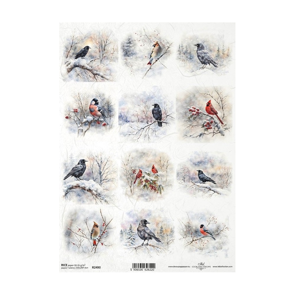 Decoupage paper A4 - ITD Collection - rice, R2490