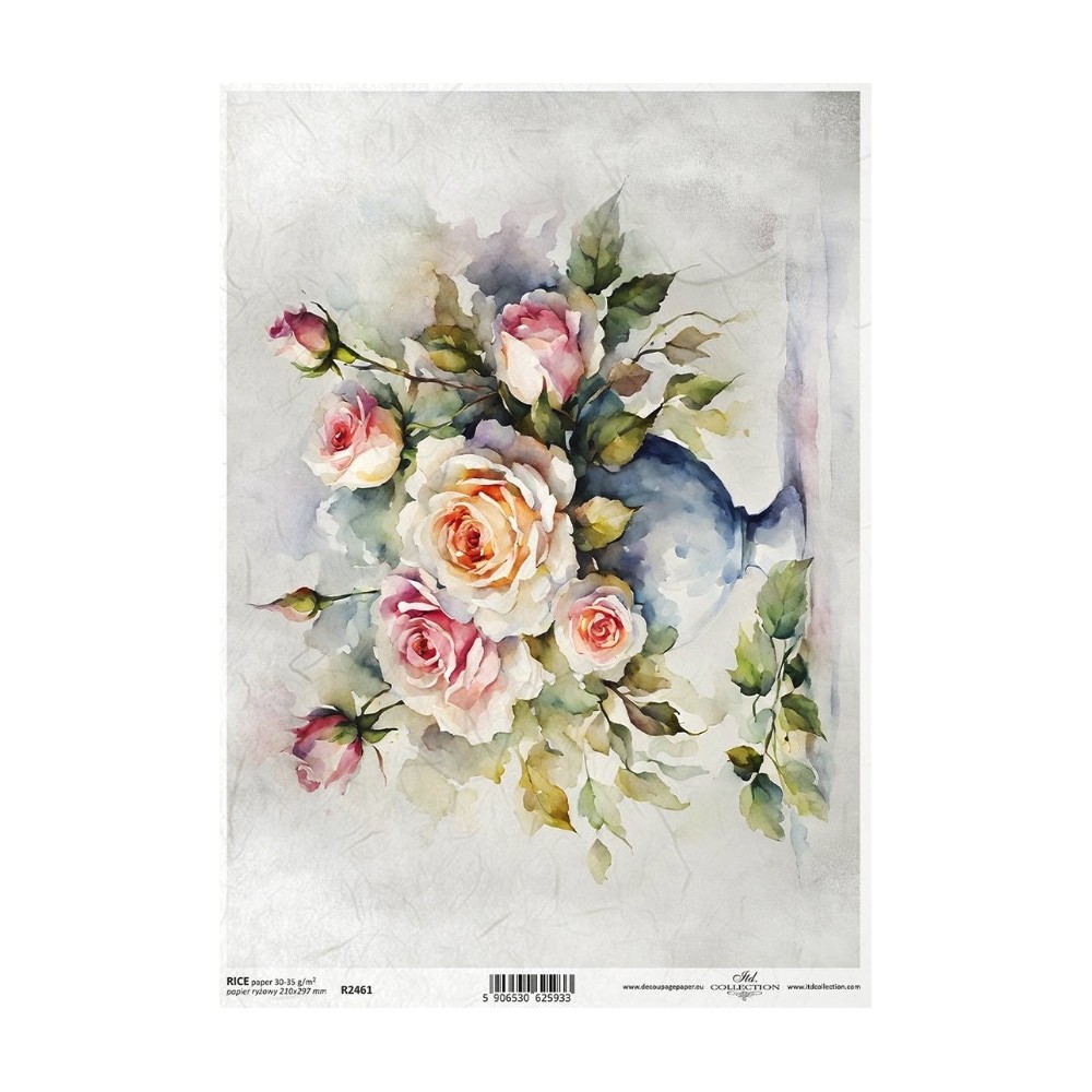Papier do decoupage A4 - ITD Collection - ryżowy, R2461