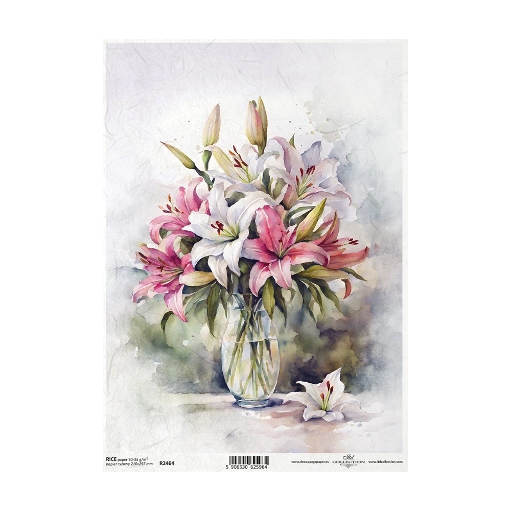 Decoupage paper A4 - ITD Collection - rice, R2464
