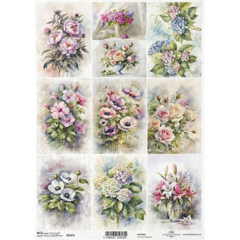 Decoupage paper A4 - ITD Collection - rice, R2471