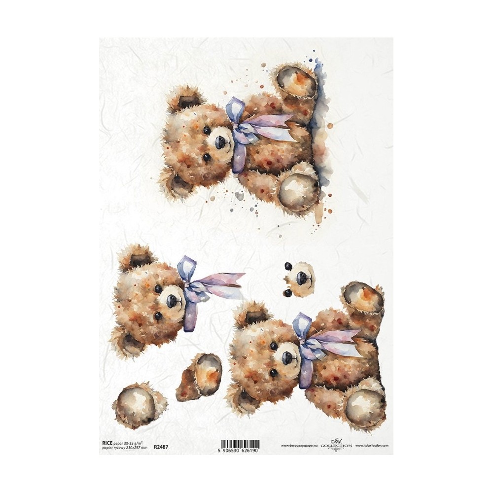 Decoupage paper A4 - ITD Collection - rice, R2487