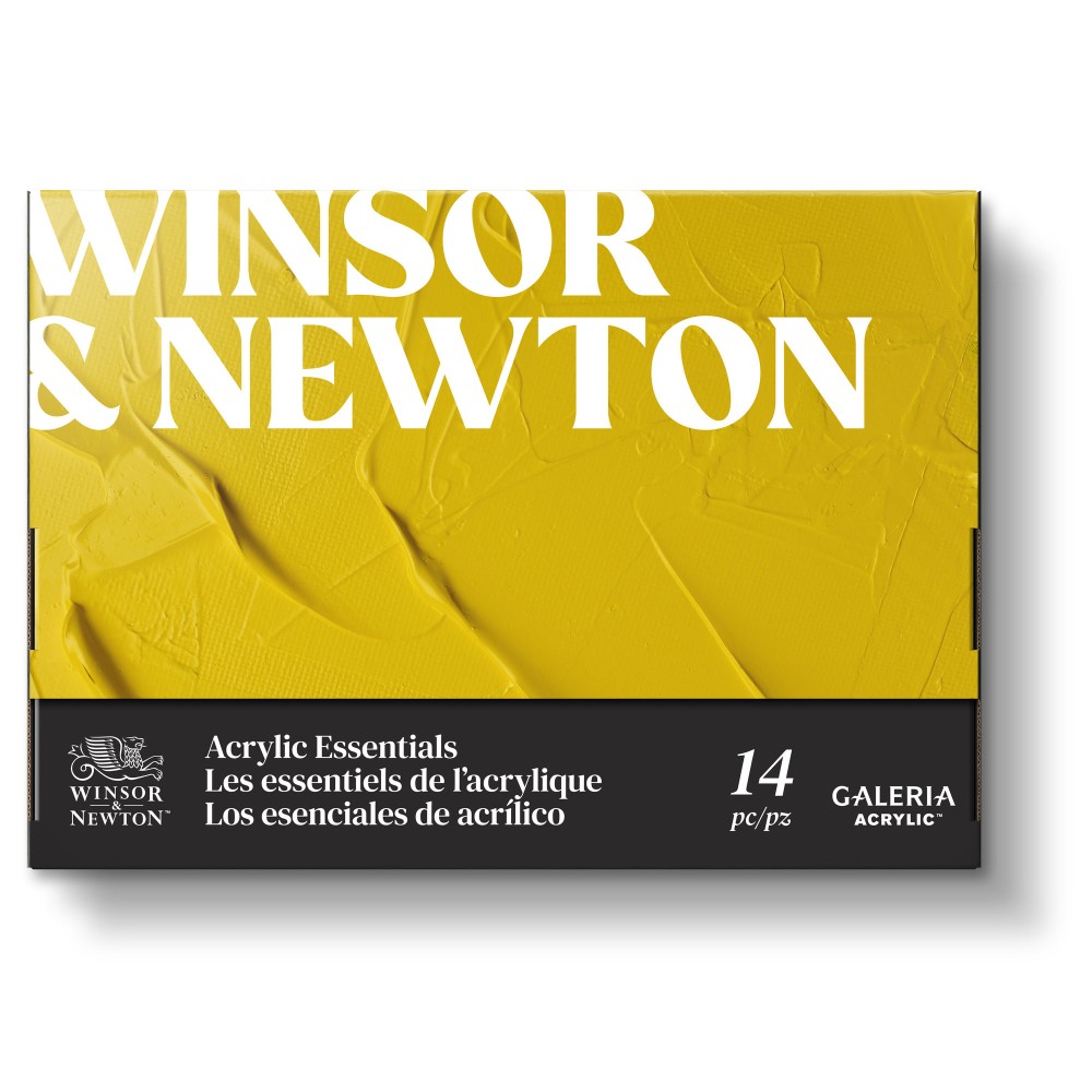Set of acrylic paints Galeria with accessories - Winsor & Newton - 14 pcs.