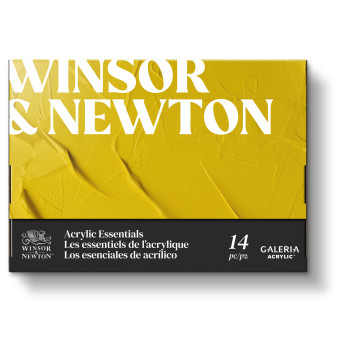 Zestaw farb akrylowych Galeria z akcesoriami - Winsor & Newton - 14 szt.
