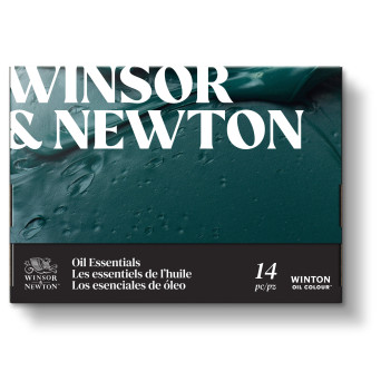 Set of Winton Oil Colour paints with accessories - Winsor & Newton - 14 pcs.
