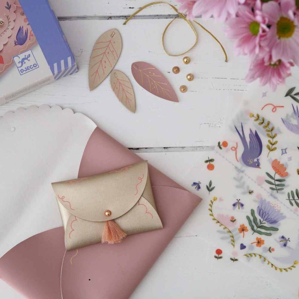 Zestaw zrób to sam dla dzieci Portmonetki DIY - Djeco